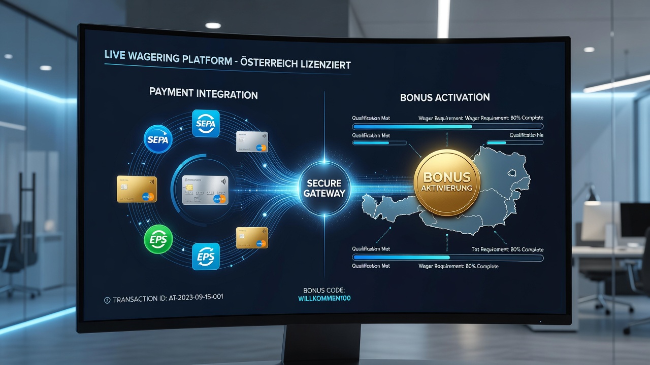 Detailed view of bonus activation flow and payment verification steps on Austrian wagering sites